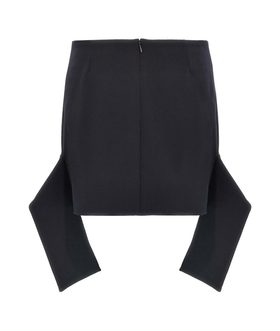 COURREGES Синяя полиэстеровая юбка мини, фото 2