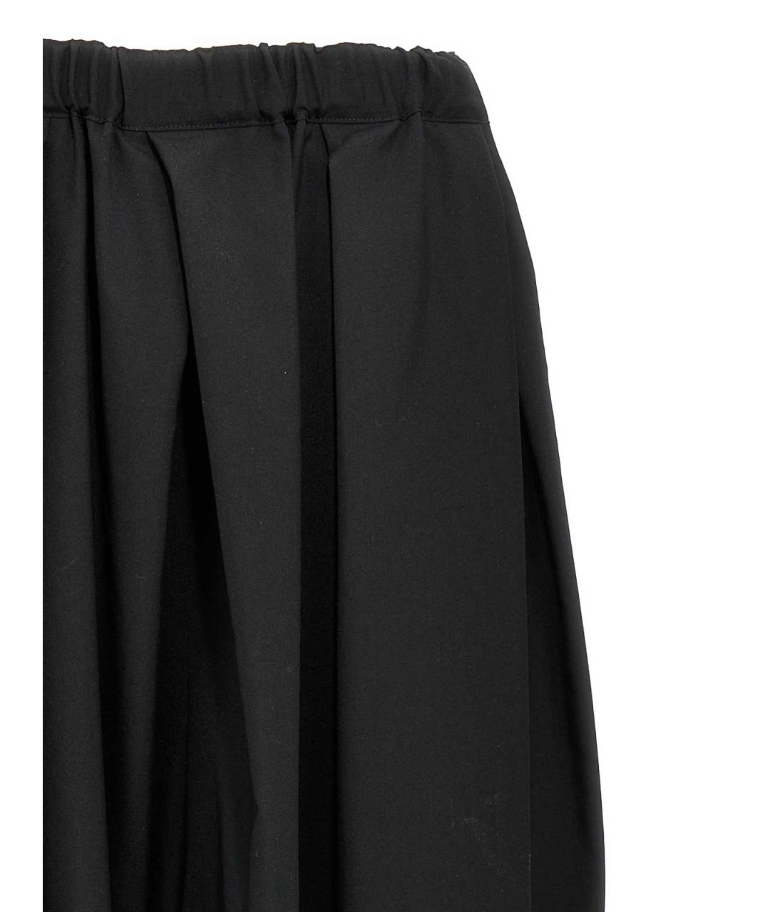 COMME DES GARÇONS Черные шерстяные брюки широкие, фото 3
