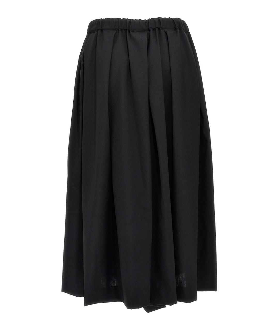 COMME DES GARÇONS Черные шерстяные брюки широкие, фото 2