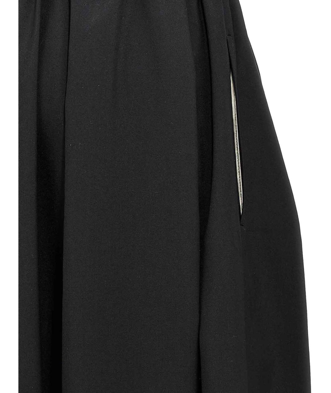 COMME DES GARÇONS Черные шерстяные брюки широкие, фото 4