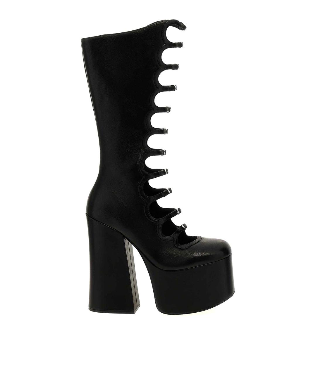 MARC JACOBS Черные кожаные сапоги, фото 1