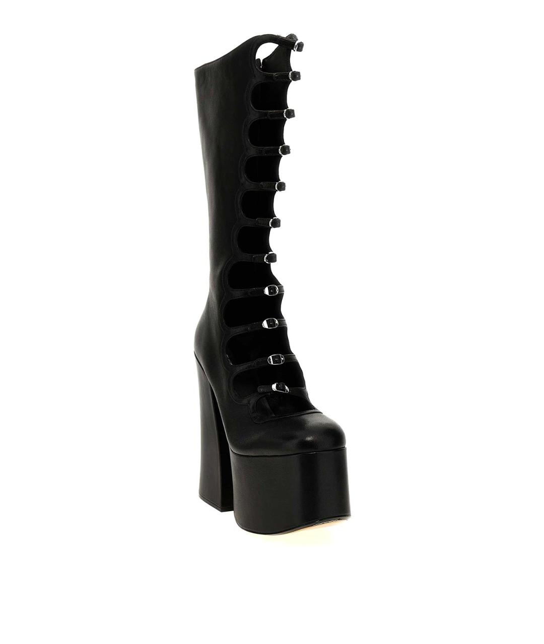 MARC JACOBS Черные кожаные сапоги, фото 2