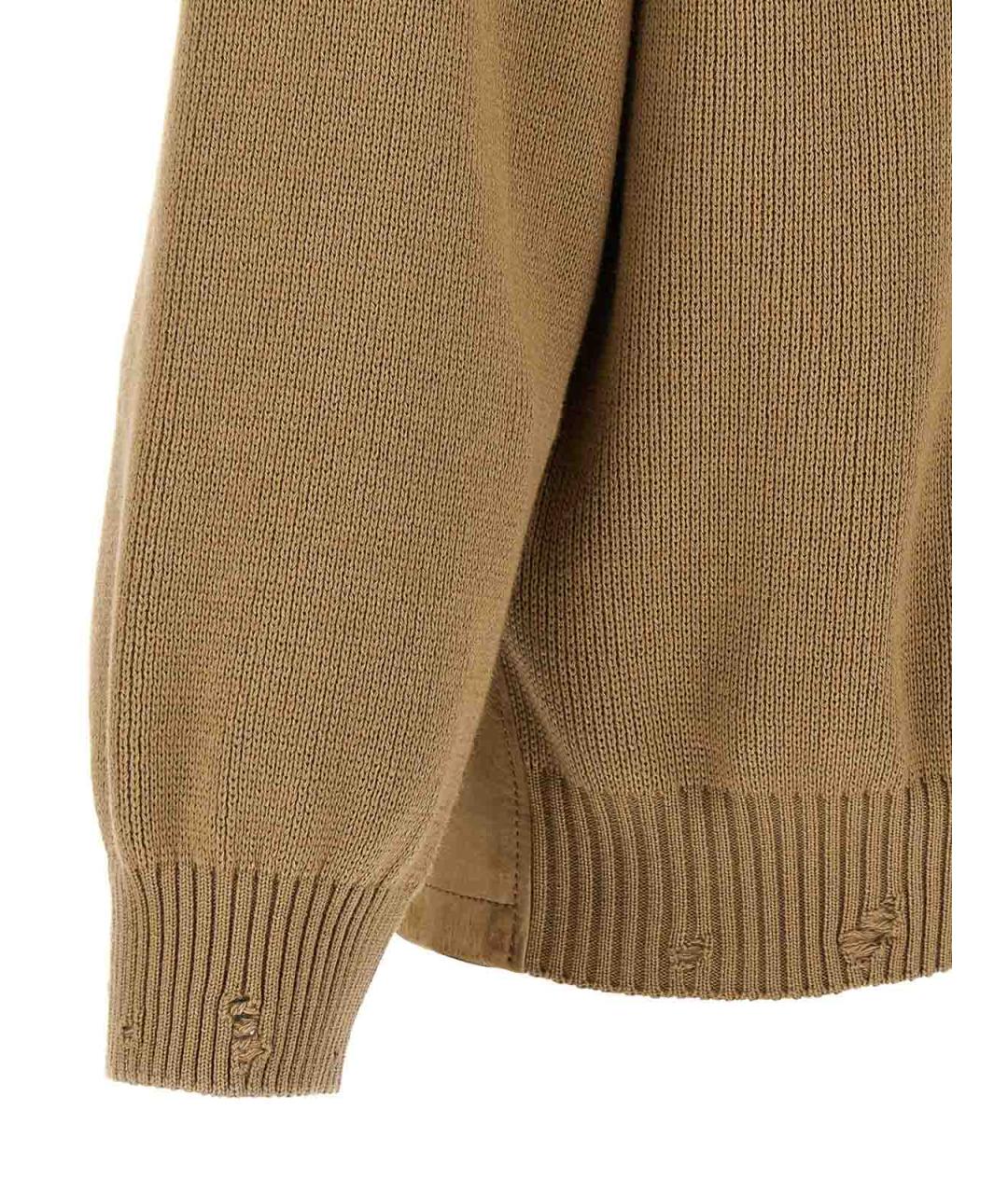 GOLDEN GOOSE Бежевая шерстяная куртка, фото 4