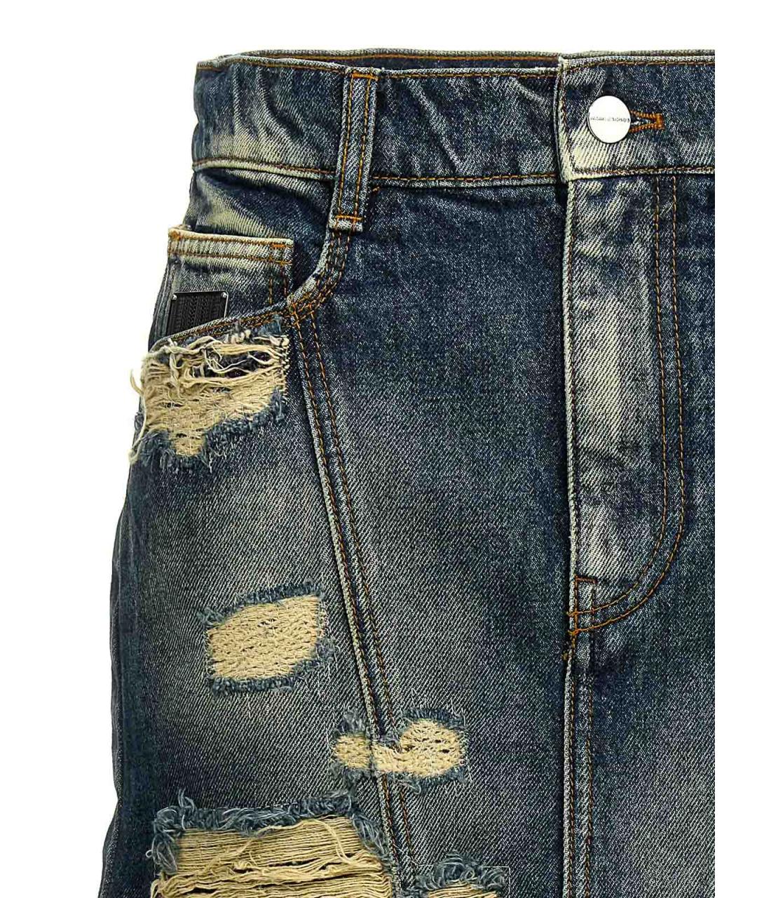 MARC JACOBS Синяя хлопковая юбка миди, фото 2