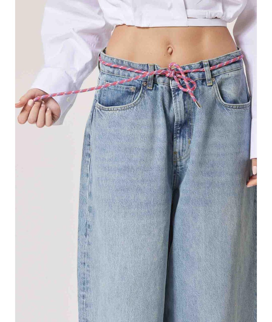 MOSCHINO JEANS Синие хлопковые джинсы клеш, фото 5