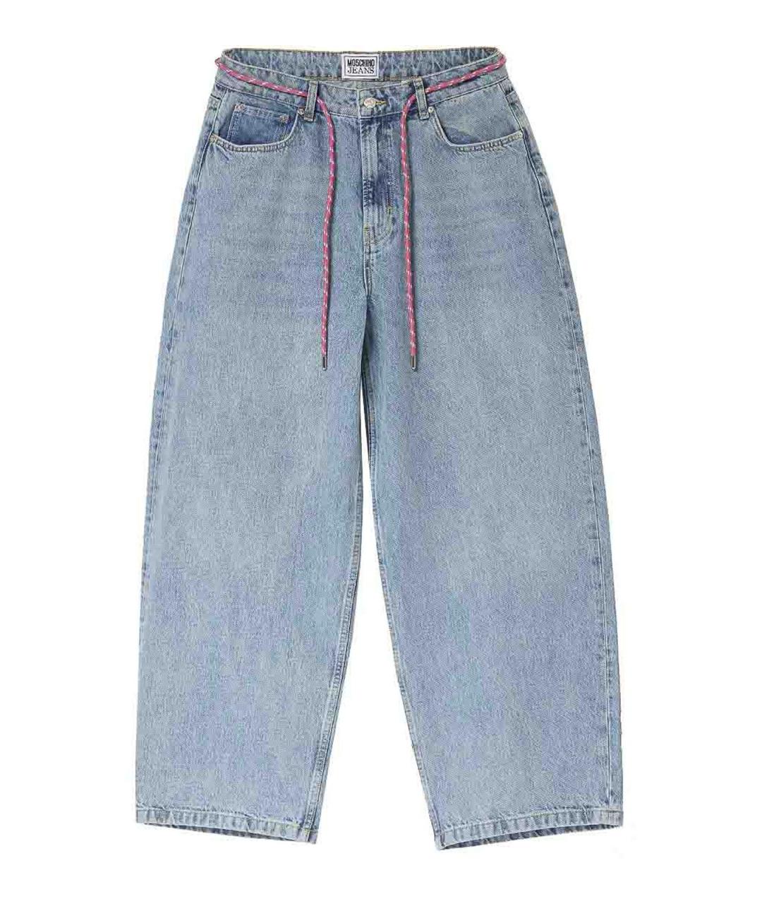 MOSCHINO JEANS Синие хлопковые джинсы клеш, фото 1