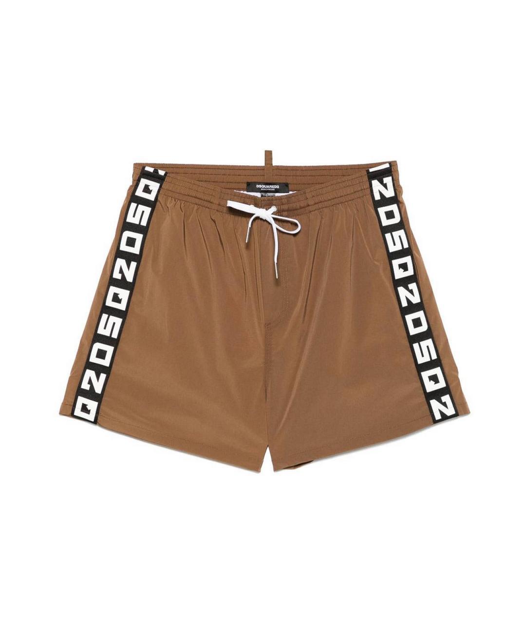 DSQUARED2 Коричневые полиамидовые плавки, фото 1