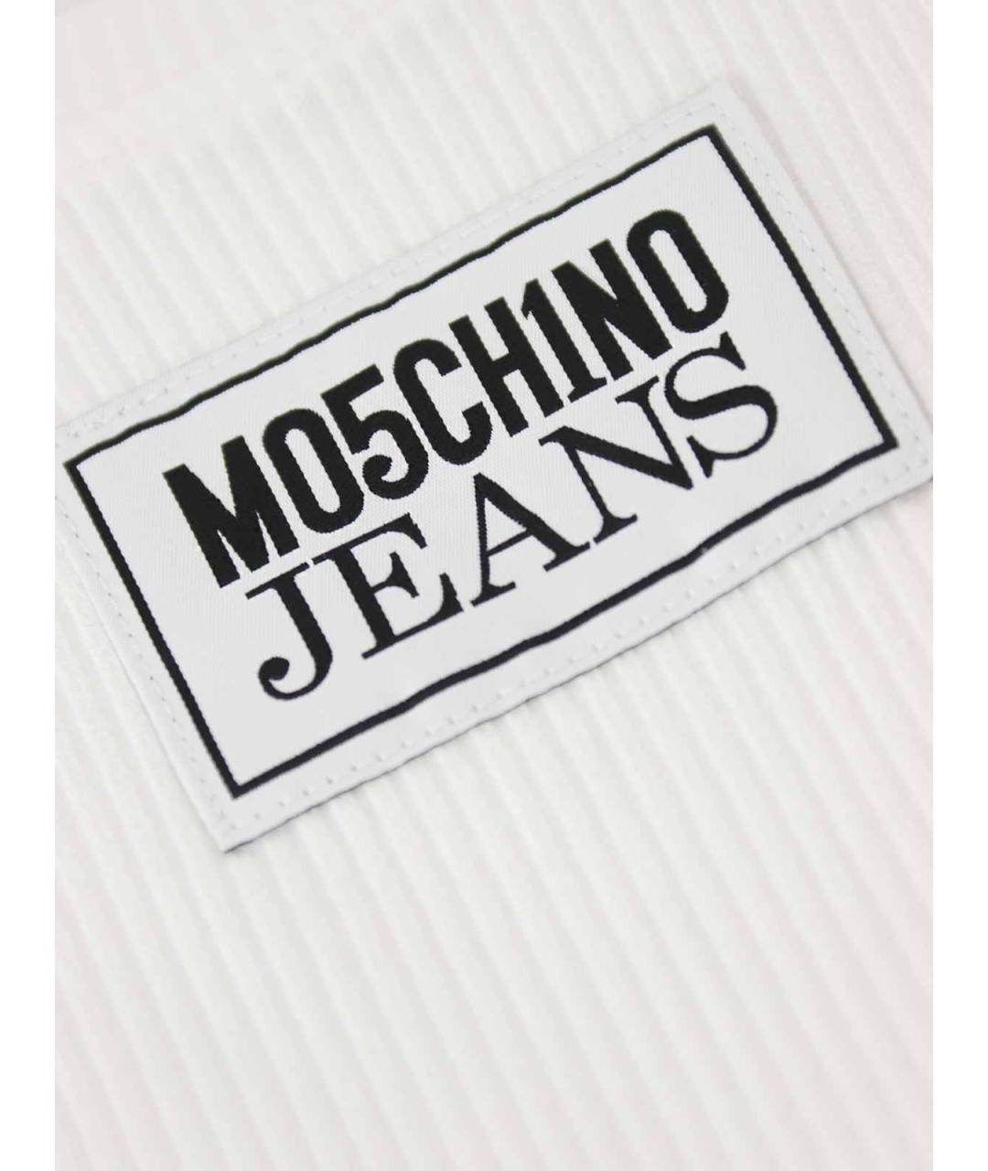 MOSCHINO JEANS Белая вискозная футболка, фото 6