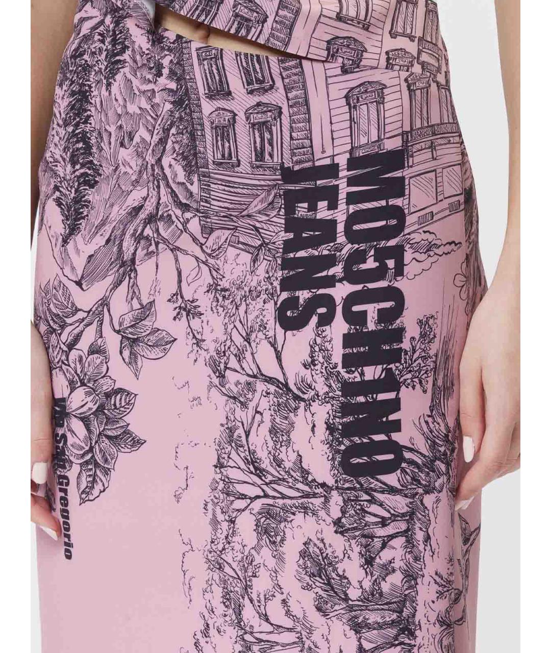 MOSCHINO JEANS Мульти синтетическое повседневное платье, фото 5