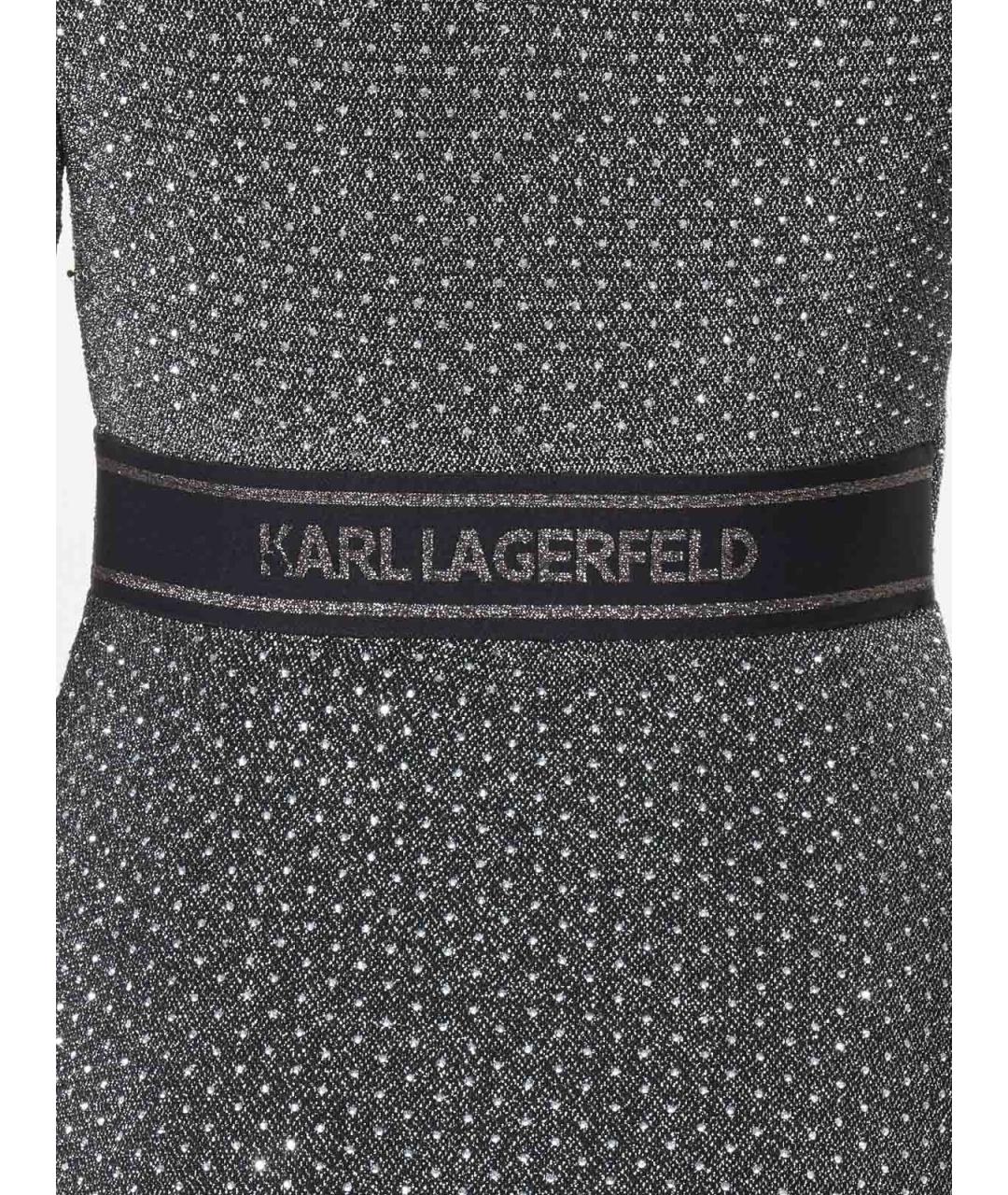 KARL LAGERFELD Серое повседневное платье, фото 5