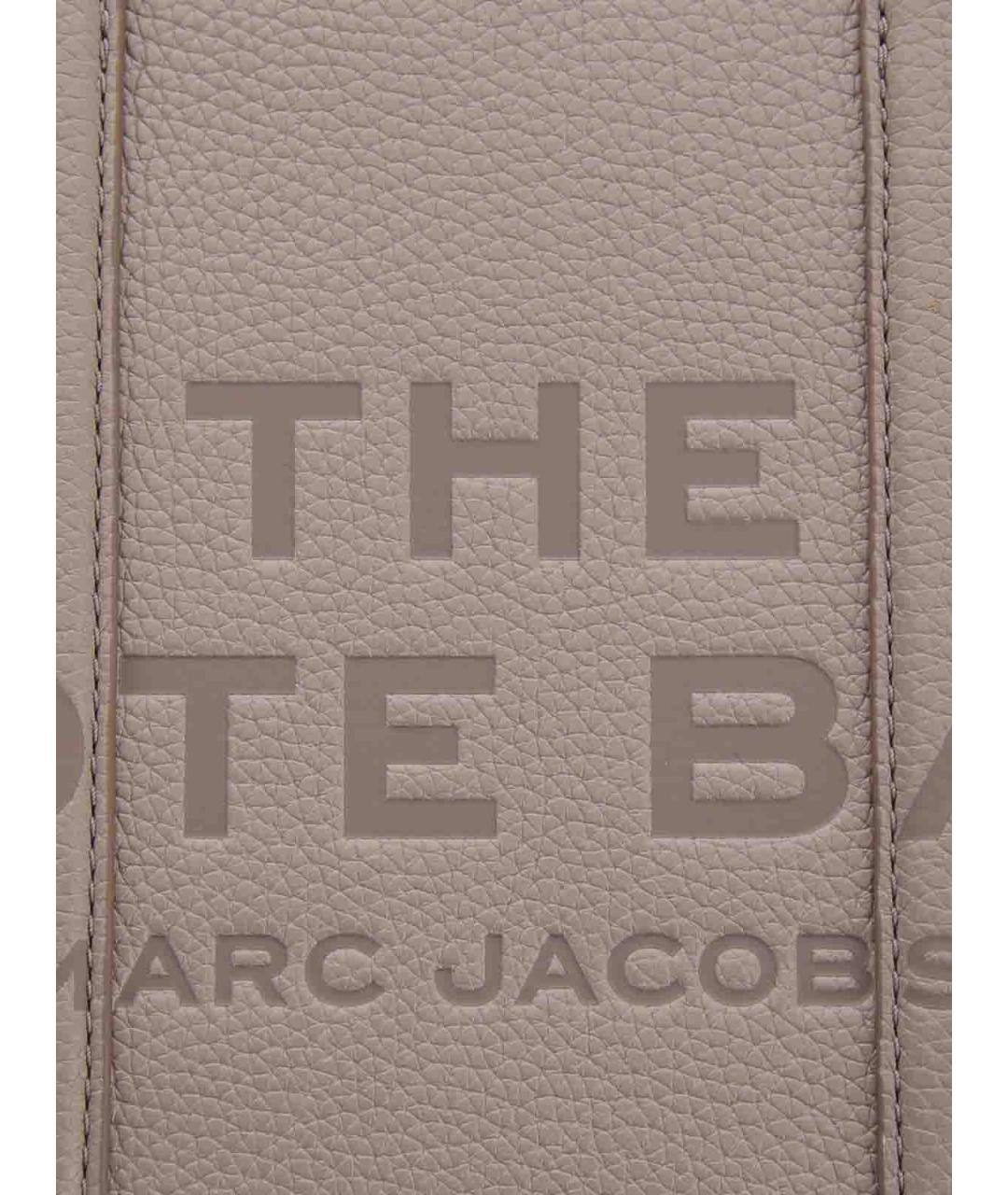 MARC JACOBS Бежевая кожаная сумка тоут, фото 7