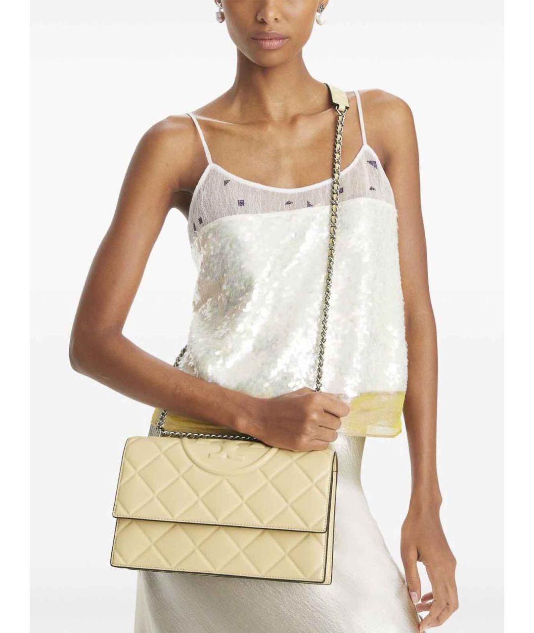 TORY BURCH Бежевая сумка через плечо, фото 6