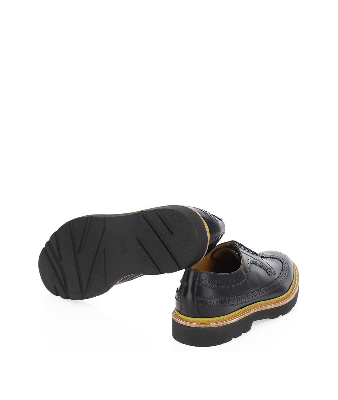 PAUL SMITH Синие кожаные туфли, фото 4