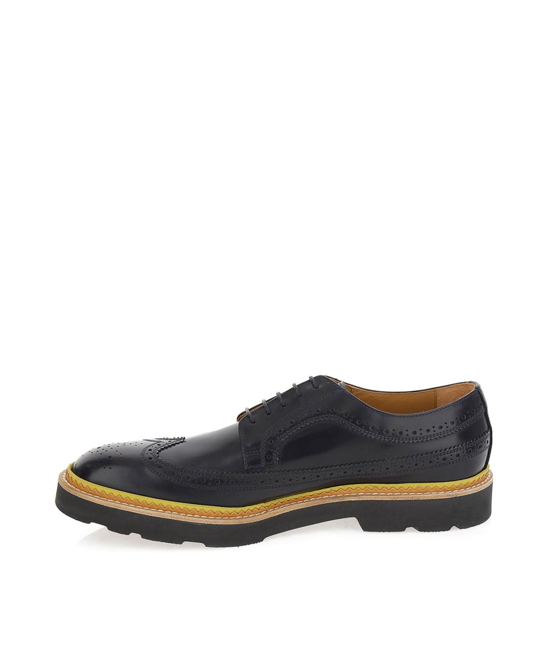 PAUL SMITH Синие кожаные туфли, фото 3