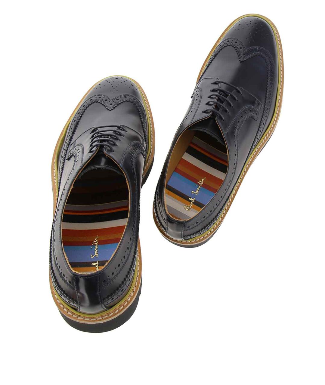 PAUL SMITH Синие кожаные туфли, фото 5
