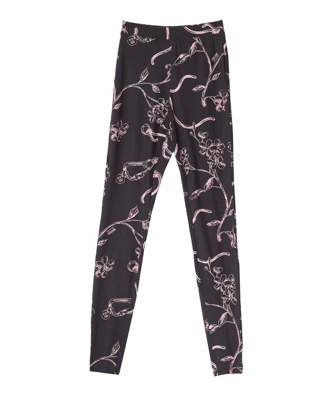 MOSCHINO JEANS Черные синтетические леггинсы и велосипедки, фото 1