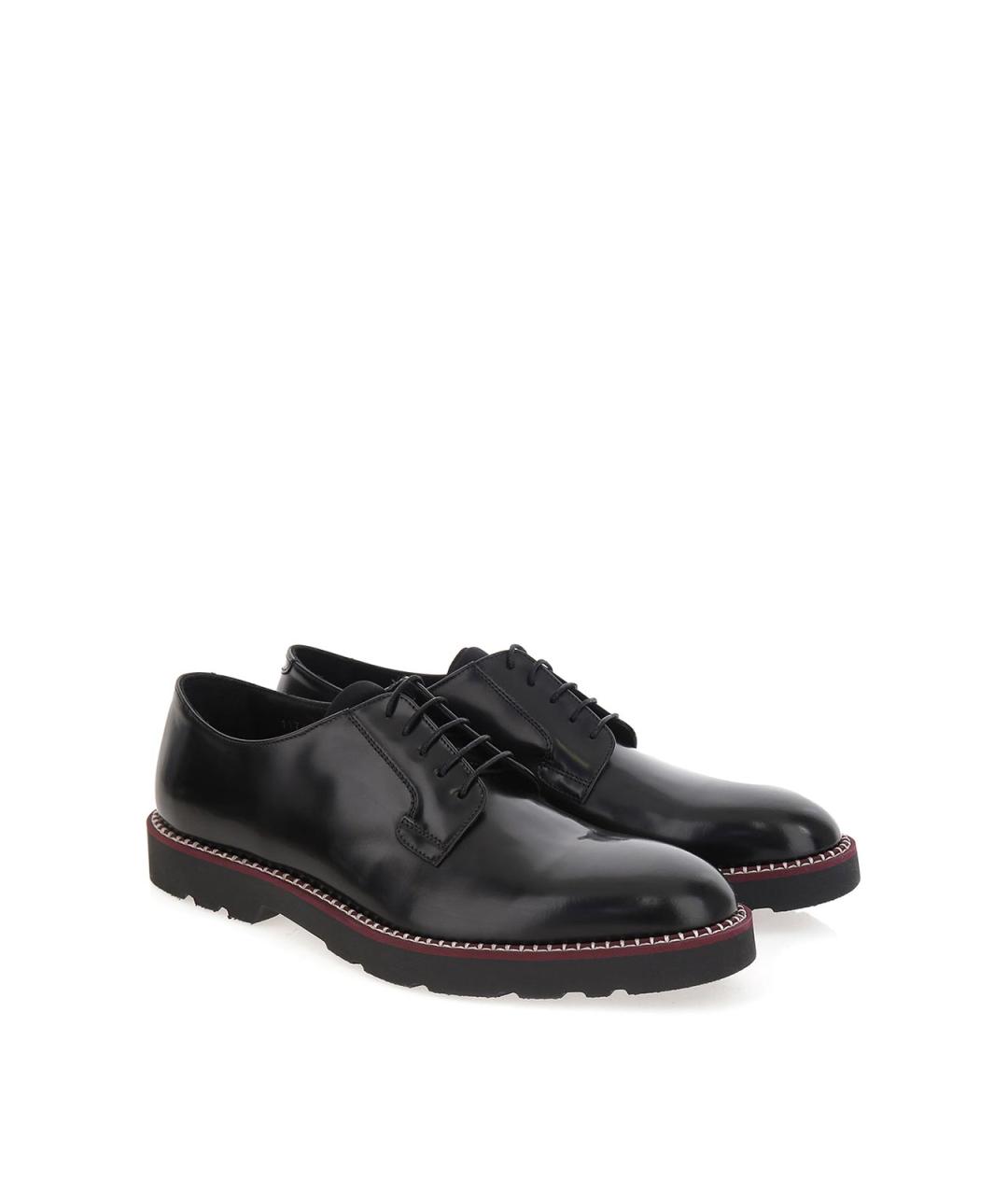 PAUL SMITH Черные кожаные туфли, фото 2