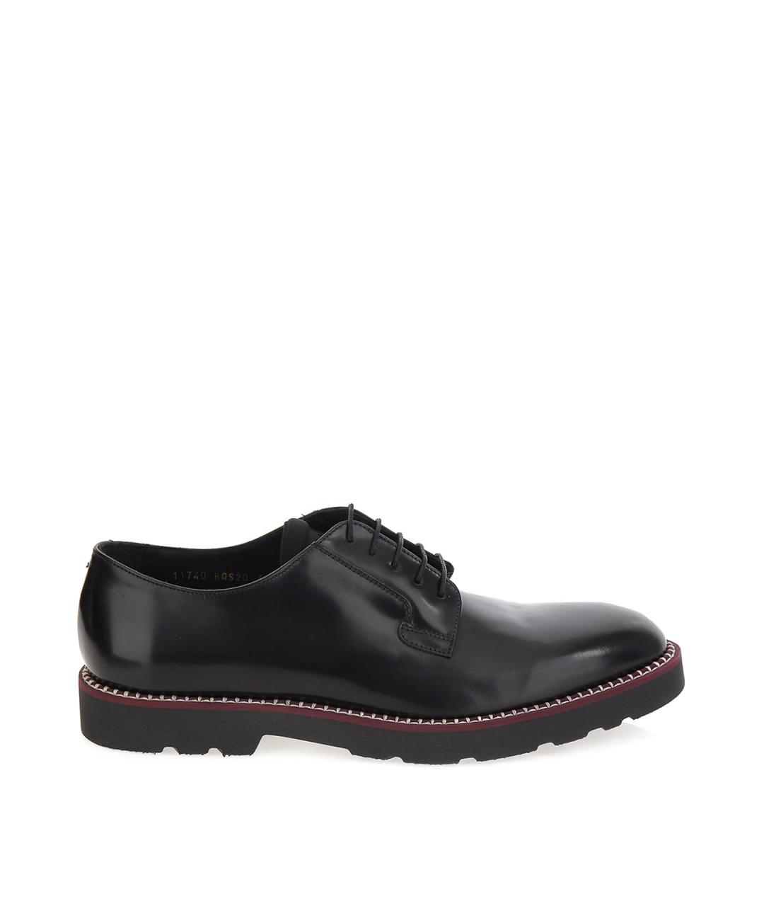 PAUL SMITH Черные кожаные туфли, фото 1