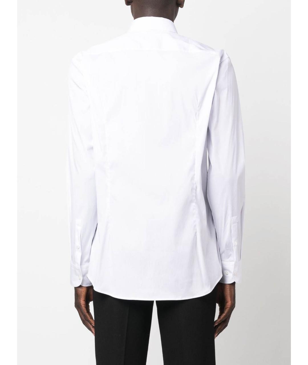 HUGO BOSS Белая хлопковая классическая рубашка, фото 2