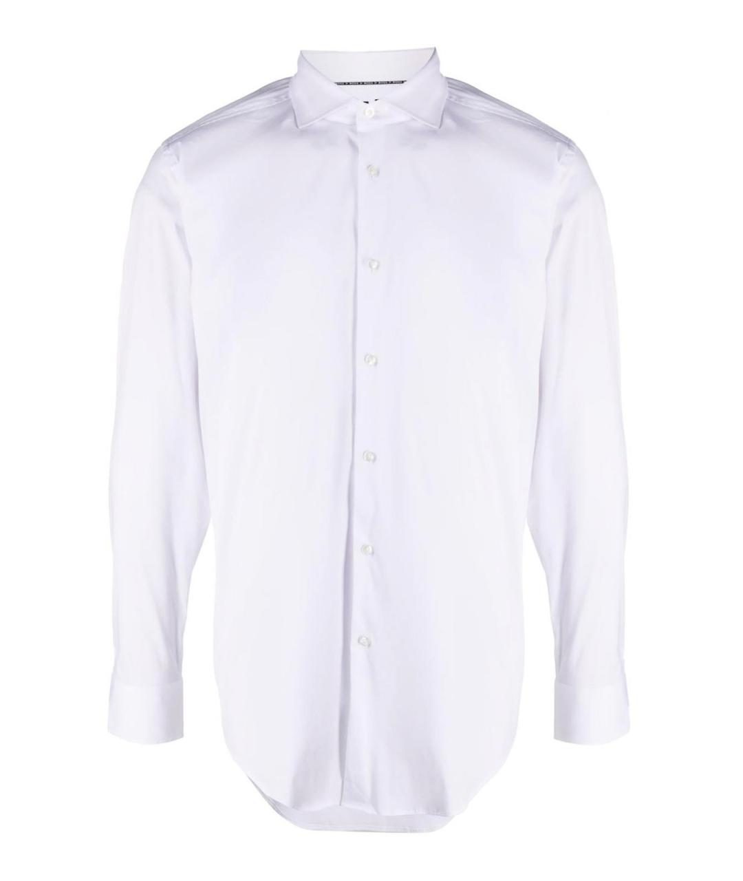 HUGO BOSS Белая хлопковая классическая рубашка, фото 1