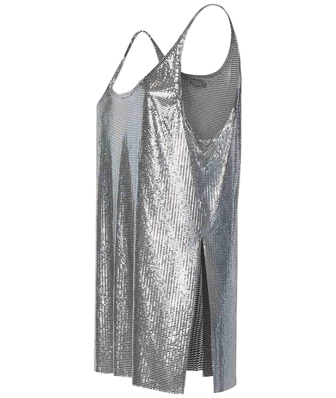 PACO RABANNE Серебряная майка, фото 3
