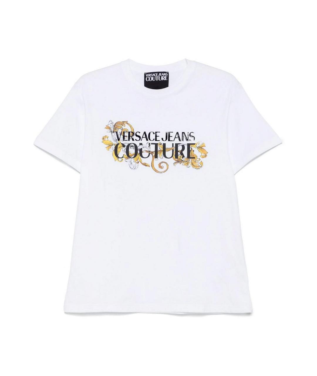 VERSACE JEANS COUTURE Белая хлопковая футболка, фото 1
