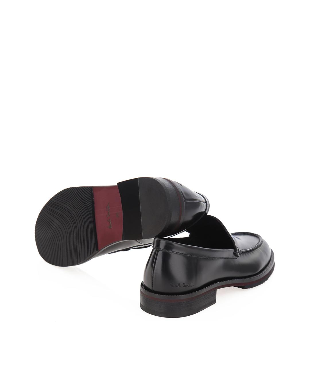 PAUL SMITH Черные кожаные лоферы, фото 4