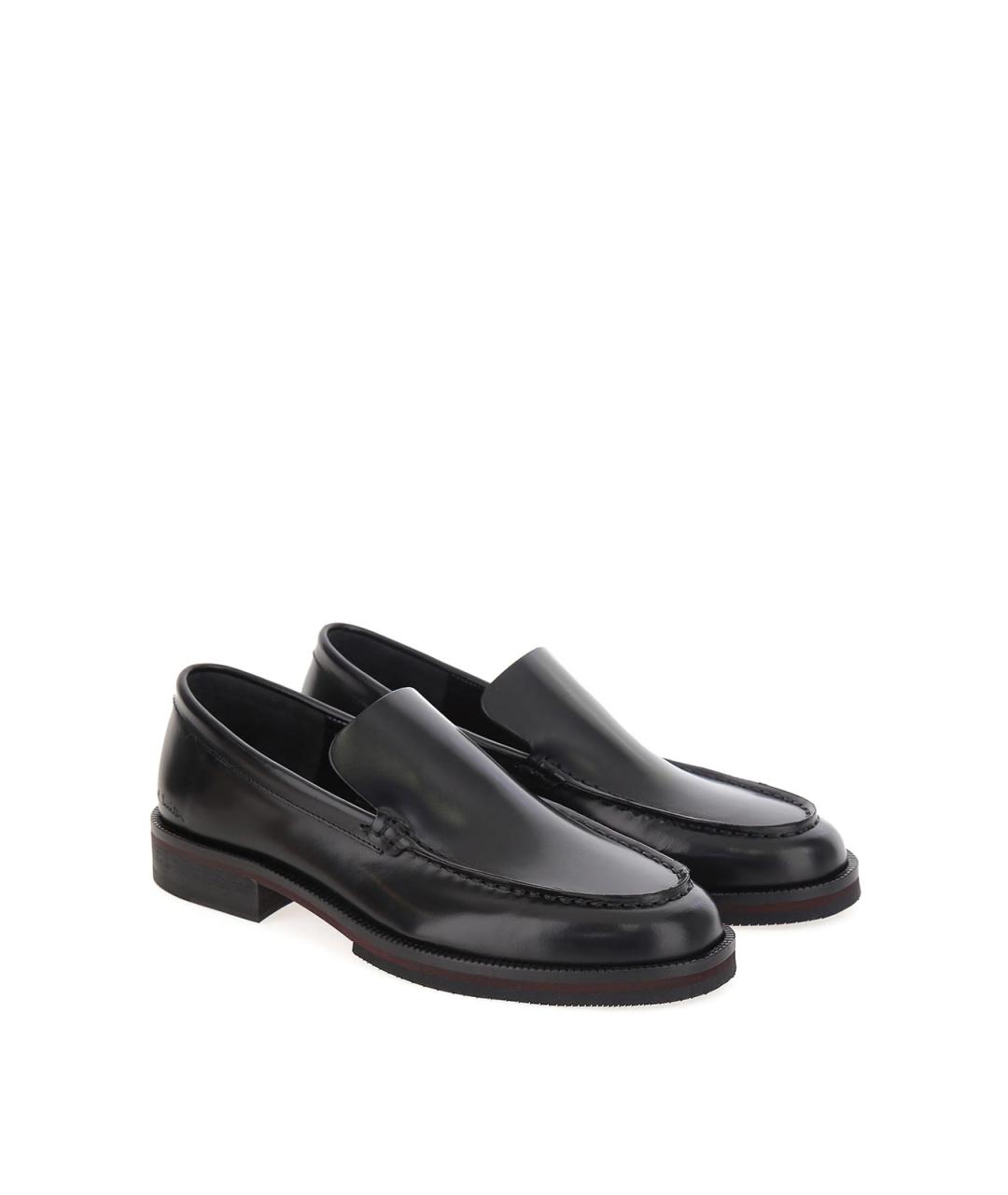 PAUL SMITH Черные кожаные лоферы, фото 2