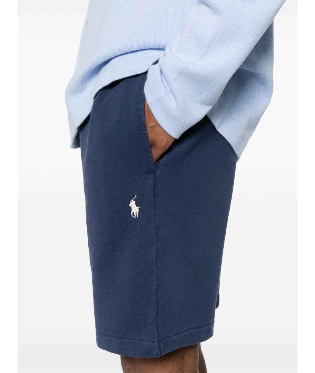 POLO RALPH LAUREN Синие хлопковые шорты, фото 2