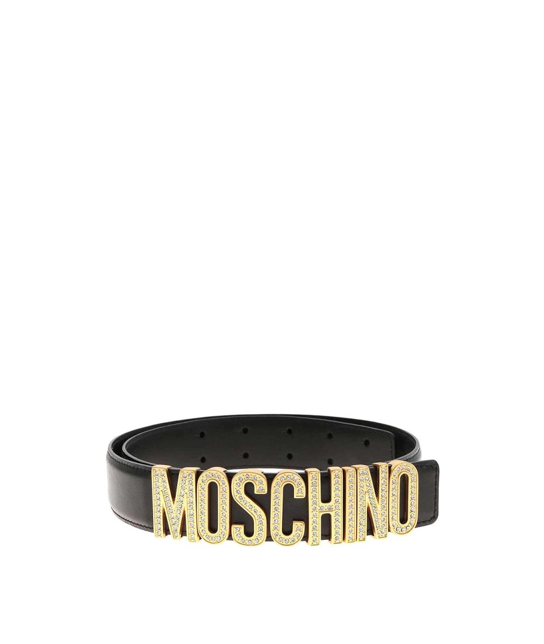 MOSCHINO Черный ремень, фото 1