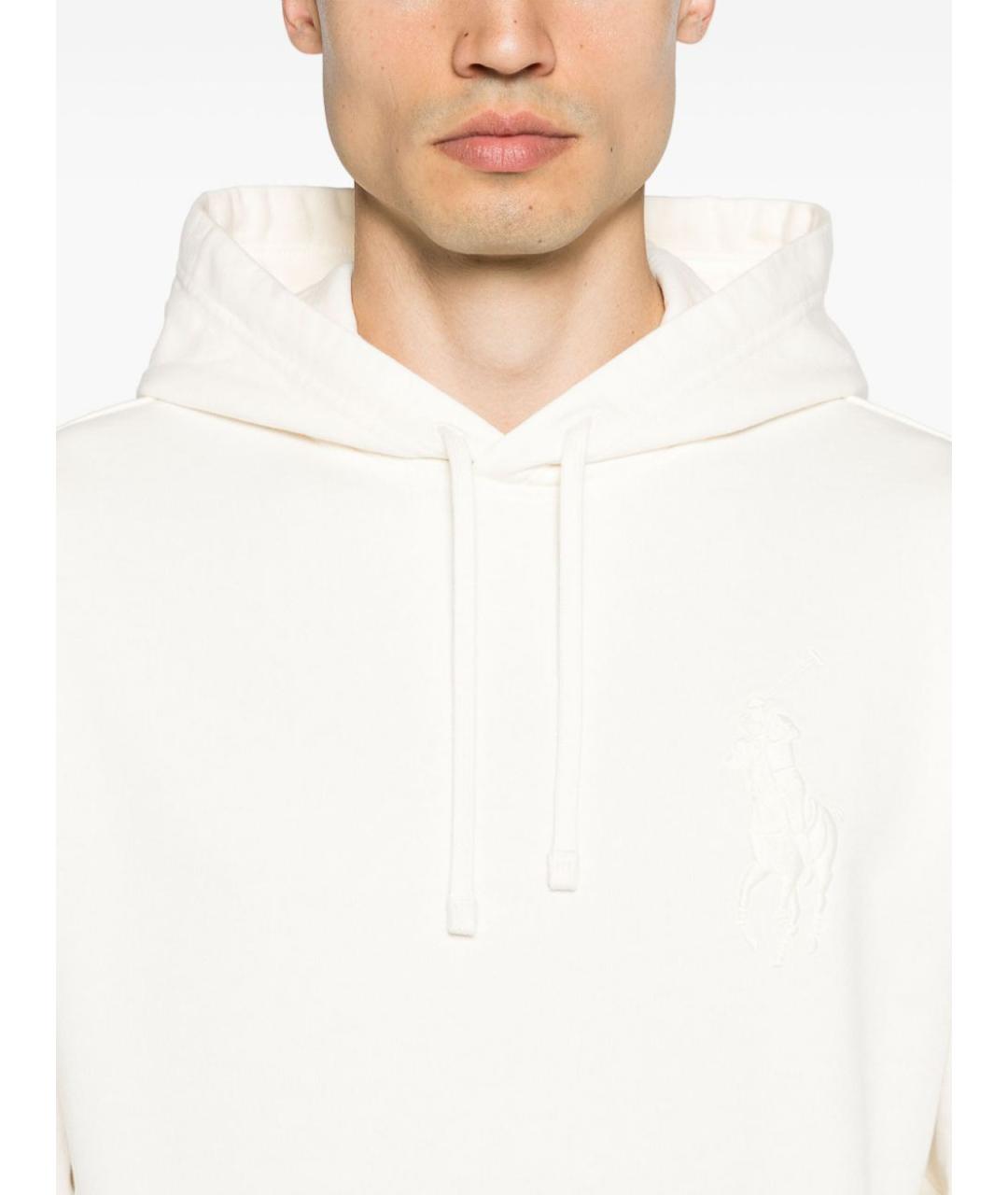 POLO RALPH LAUREN Бежевый хлопковый джемпер / свитер, фото 4