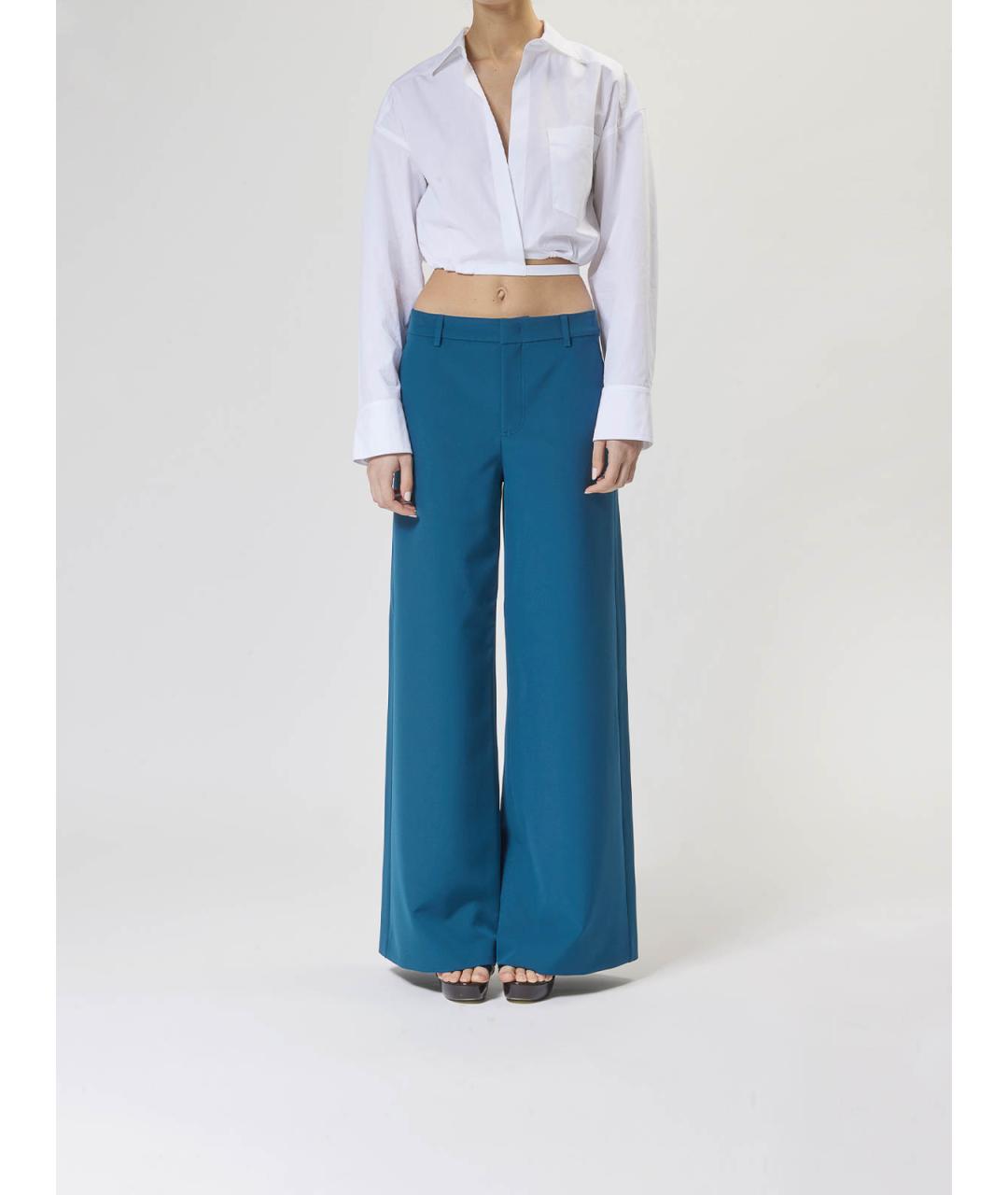 MOSCHINO JEANS Синие брюки широкие, фото 2
