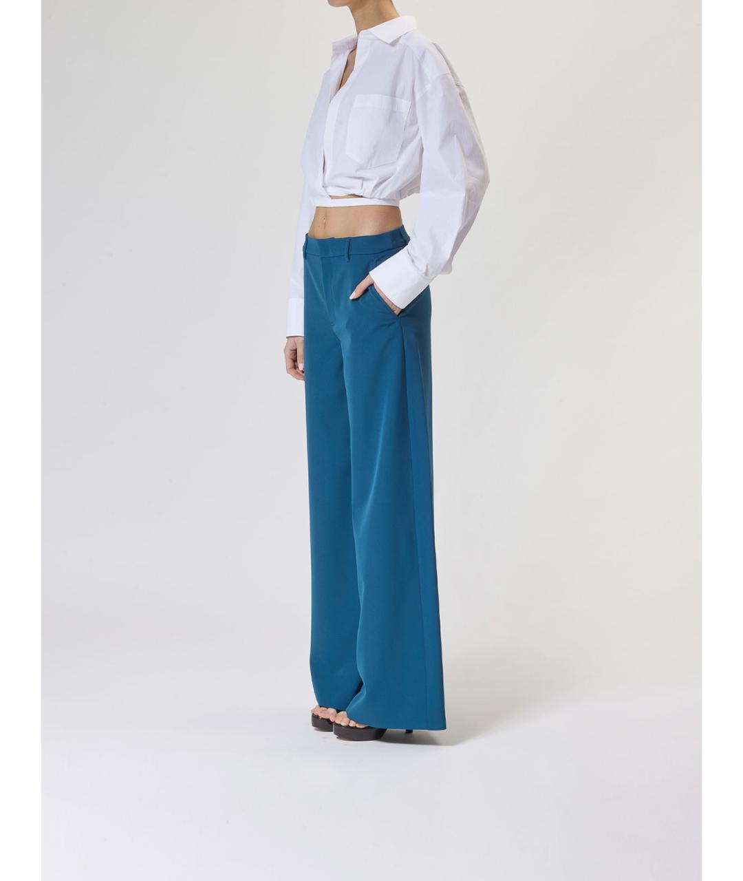 MOSCHINO JEANS Синие брюки широкие, фото 3