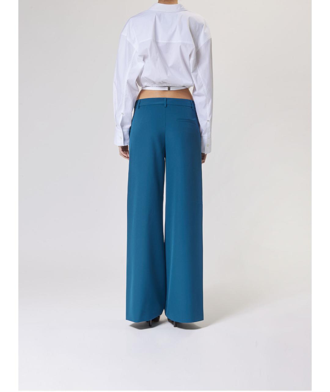 MOSCHINO JEANS Синие брюки широкие, фото 4