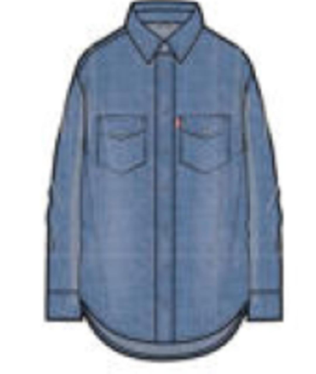 LEVI'S Синяя хлопковая рубашка, фото 3