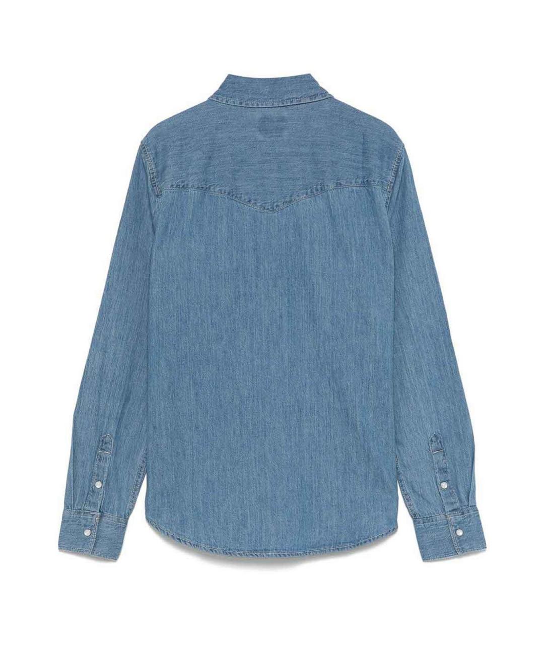 LEVI'S Синяя хлопковая рубашка, фото 2