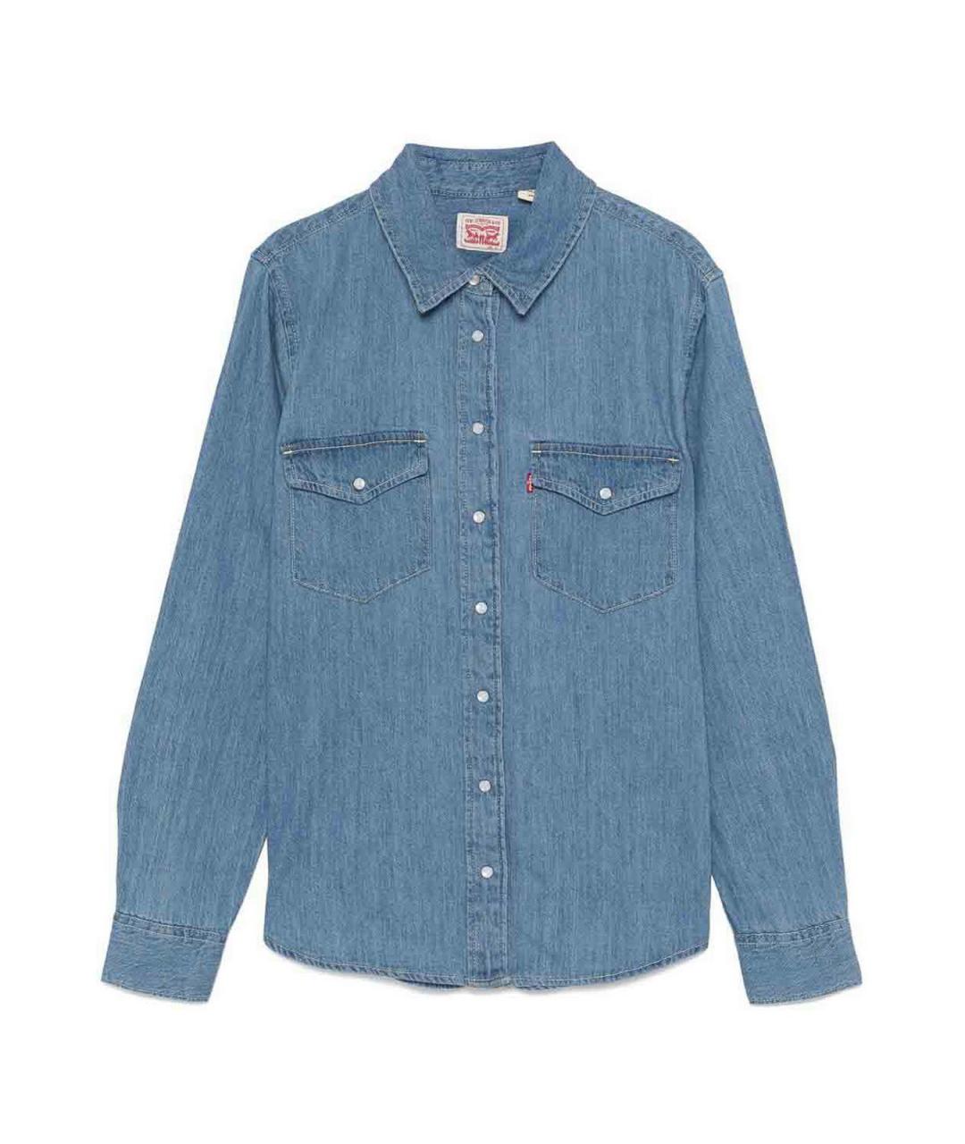 LEVI'S Синяя хлопковая рубашка, фото 1
