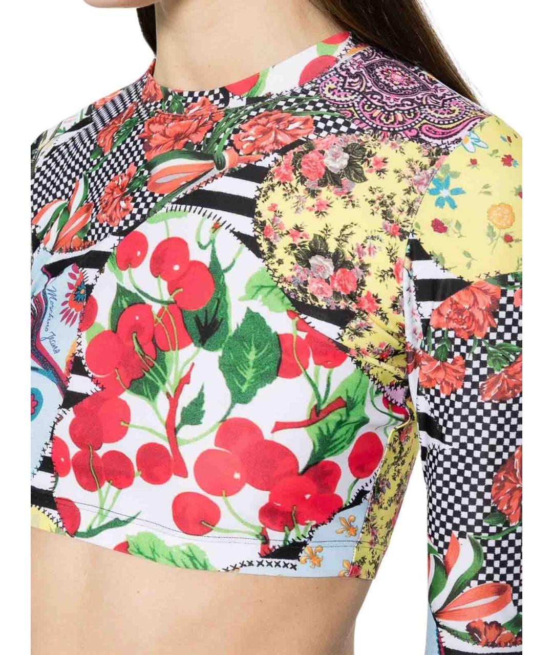 MOSCHINO JEANS Мульти синтетическая майка, фото 4