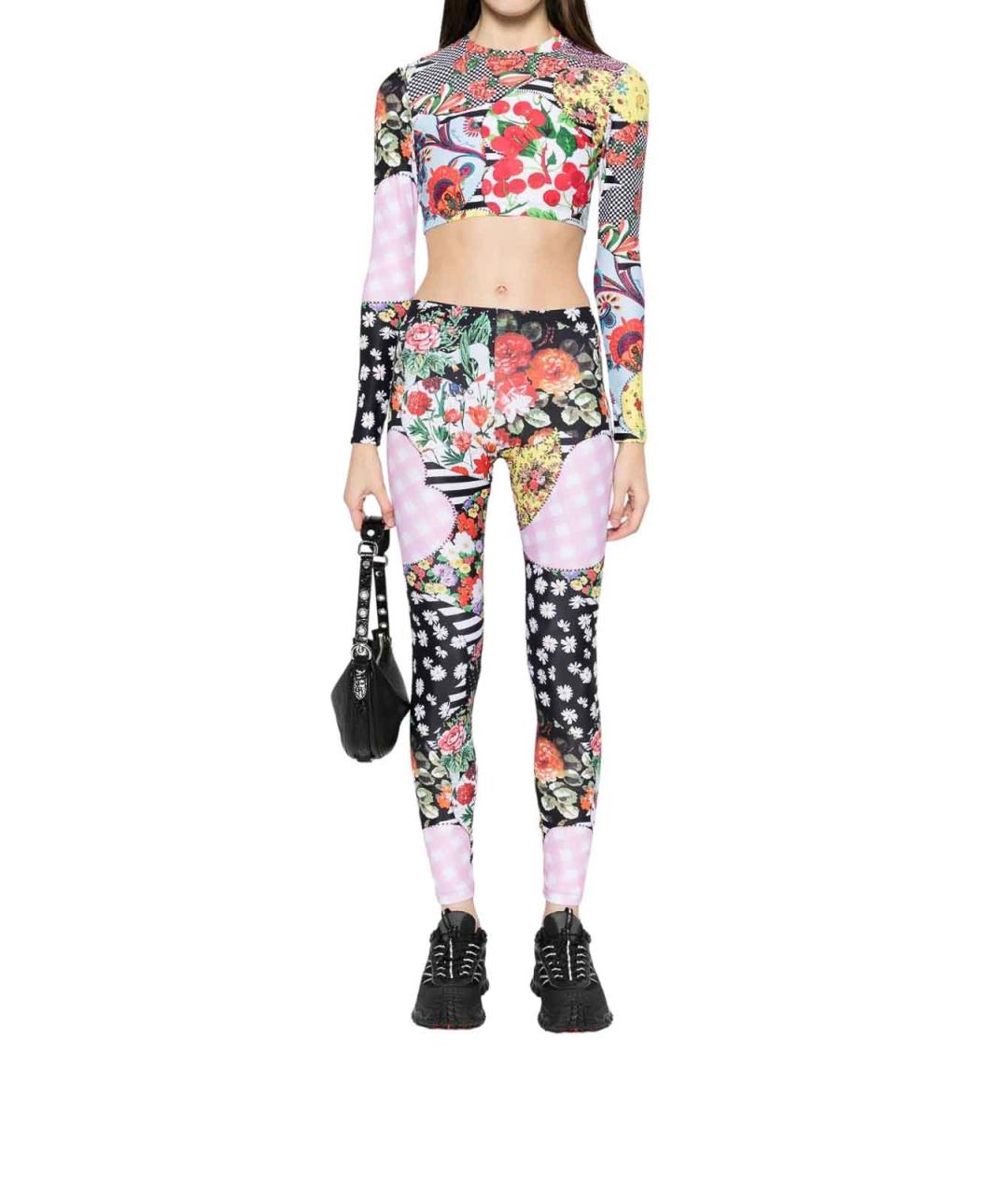 MOSCHINO JEANS Мульти синтетическая майка, фото 2