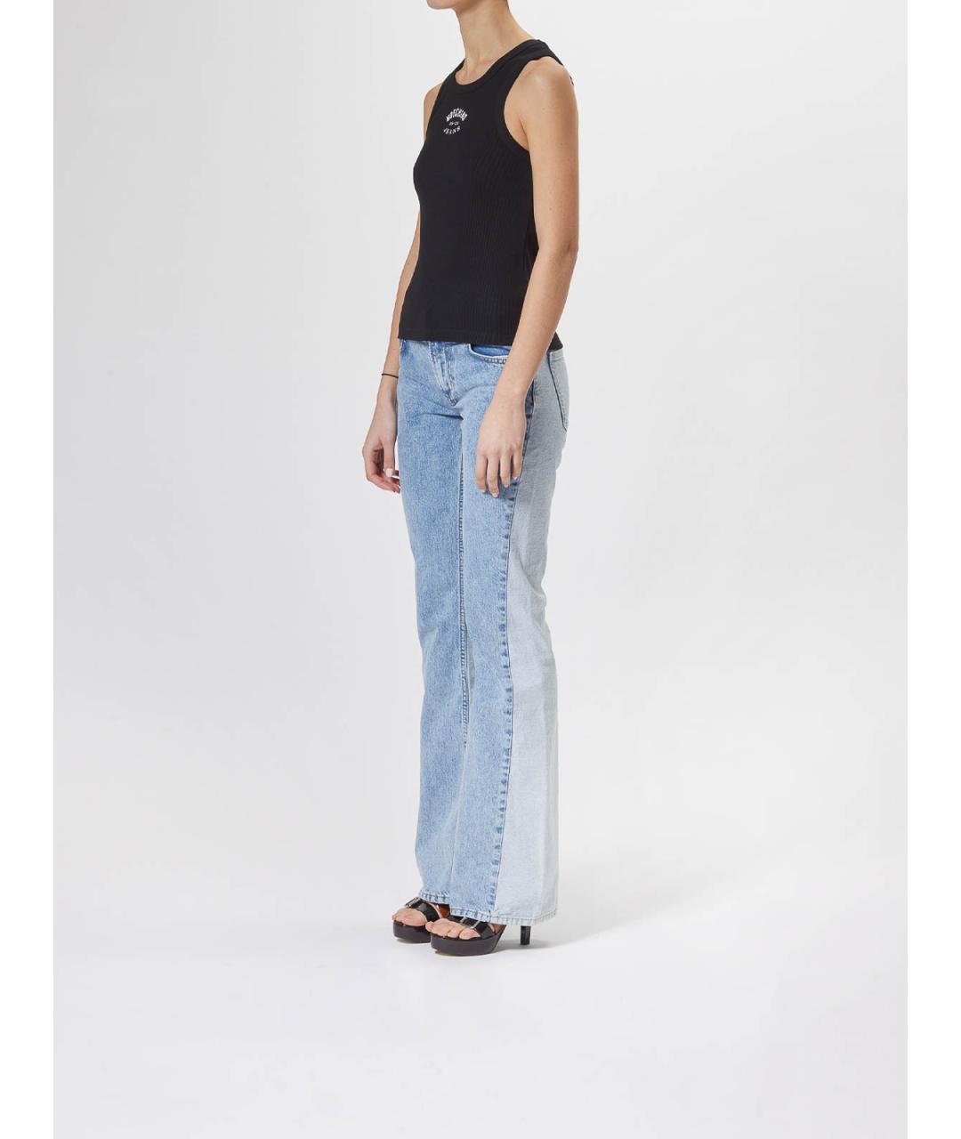 MOSCHINO JEANS Черная хлопковая майка, фото 3