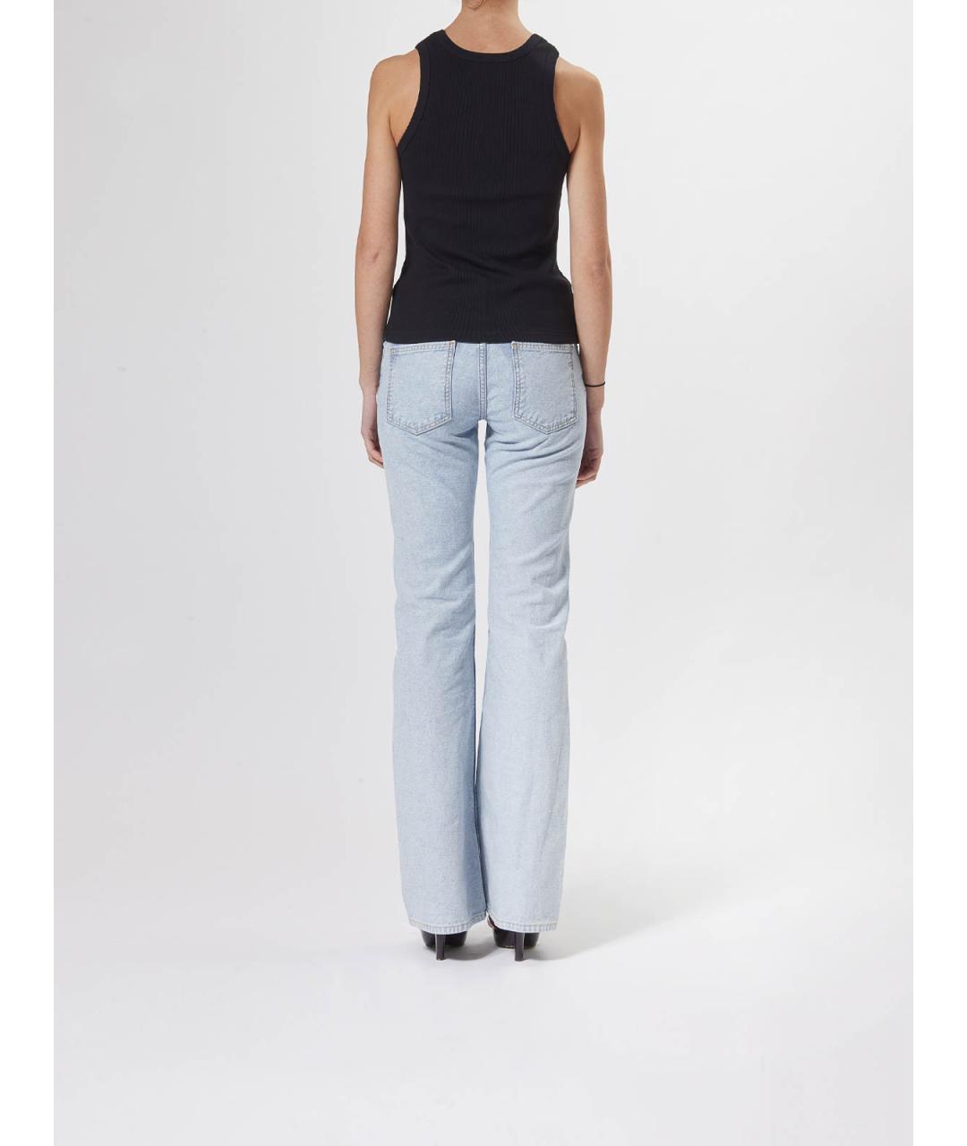 MOSCHINO JEANS Черная хлопковая майка, фото 4