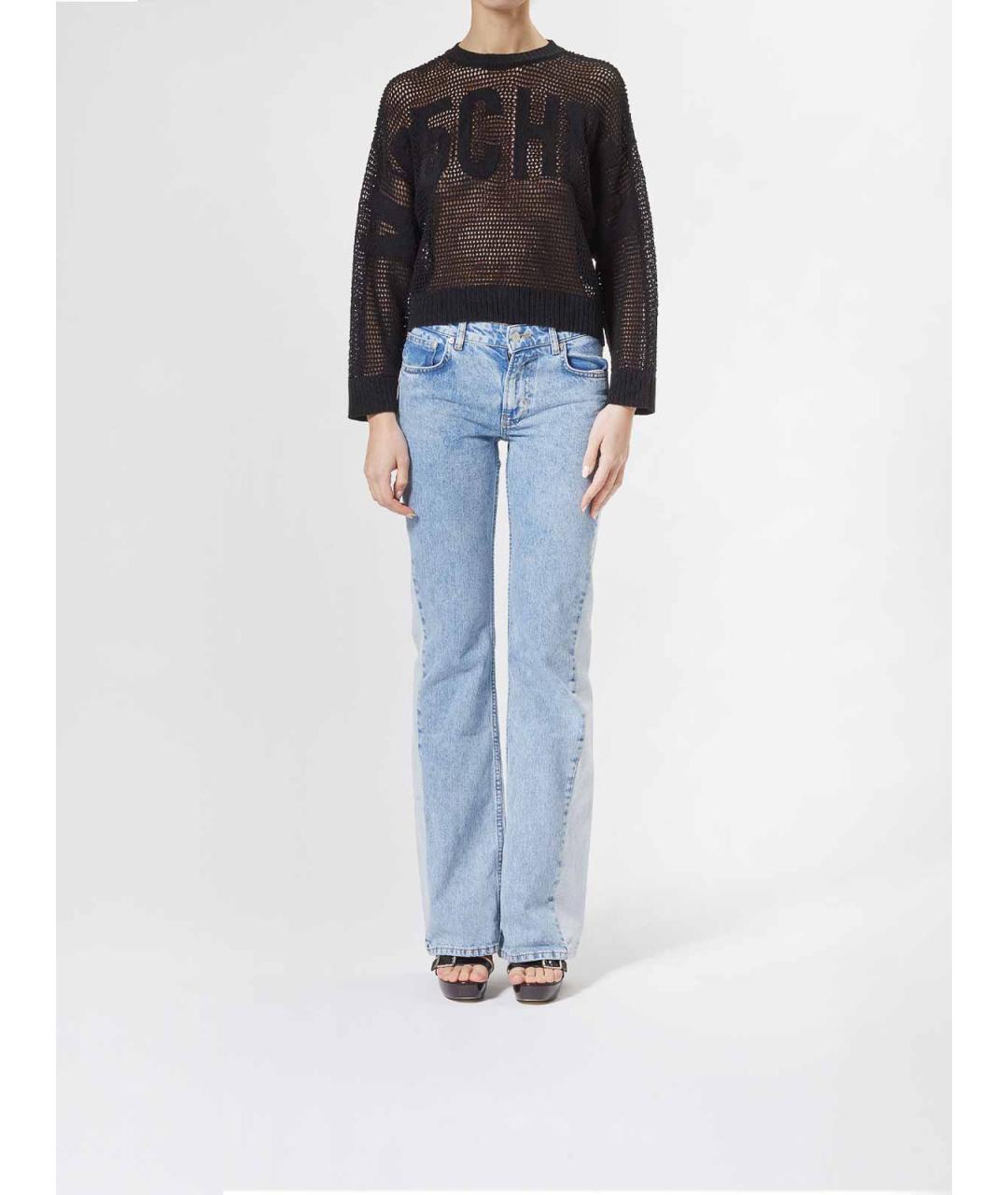 MOSCHINO JEANS Черная полиамидовая рубашка, фото 2