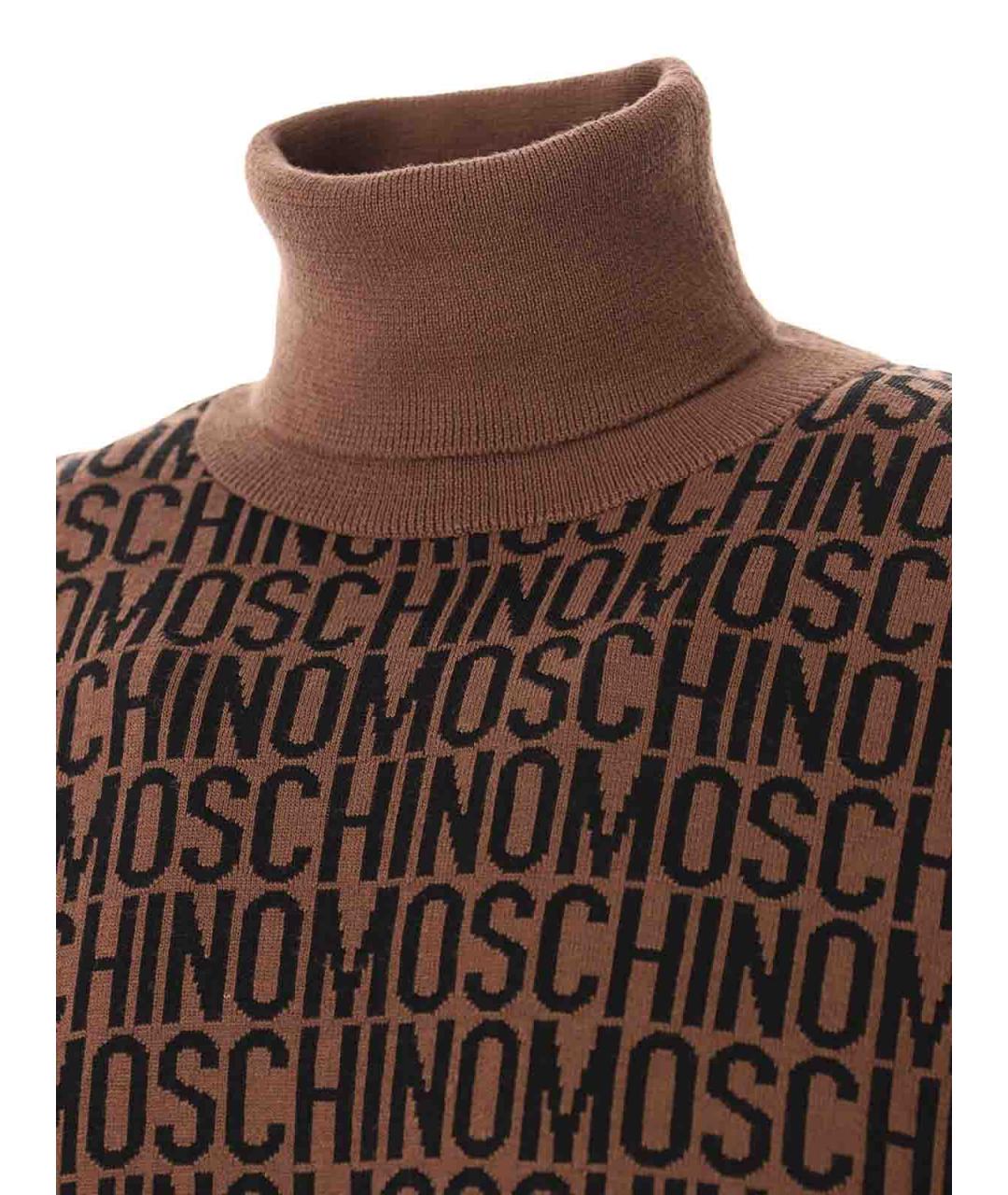 MOSCHINO Коричневая шерстяная водолазка, фото 5