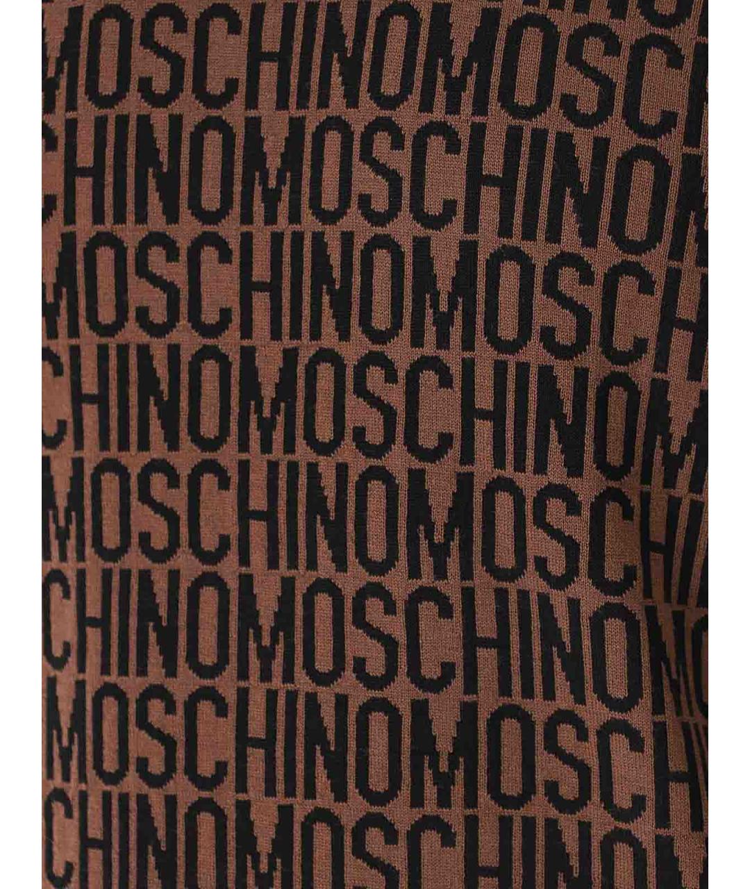 MOSCHINO Коричневая шерстяная водолазка, фото 3