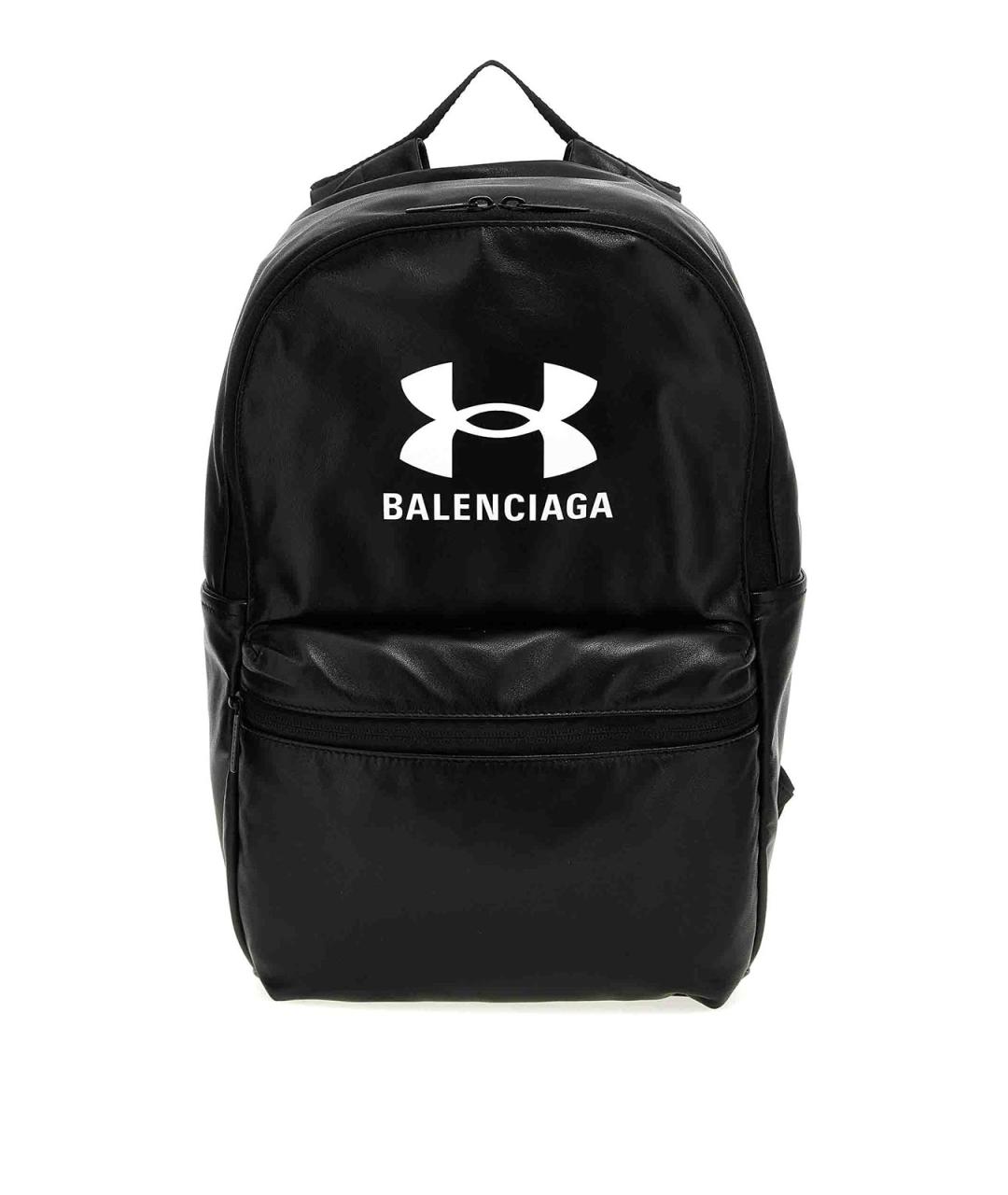 BALENCIAGA Черный кожаный рюкзак, фото 1