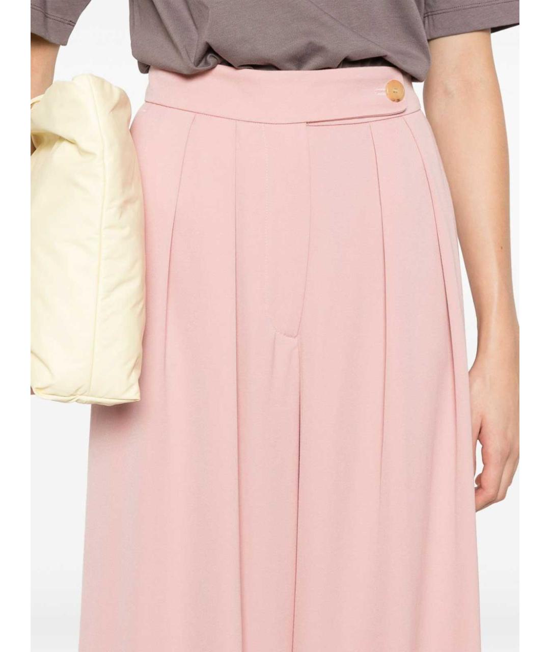 DRIES VAN NOTEN Розовые брюки широкие, фото 4