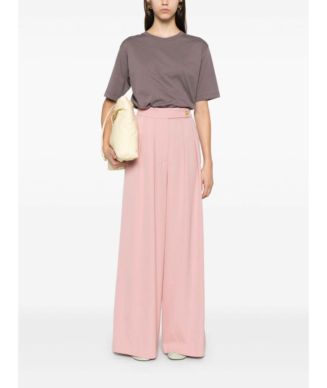 DRIES VAN NOTEN Розовые брюки широкие, фото 5