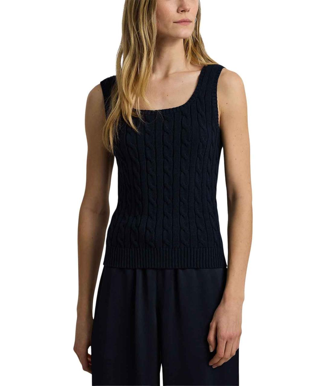 RALPH LAUREN Темно-синяя майка, фото 6