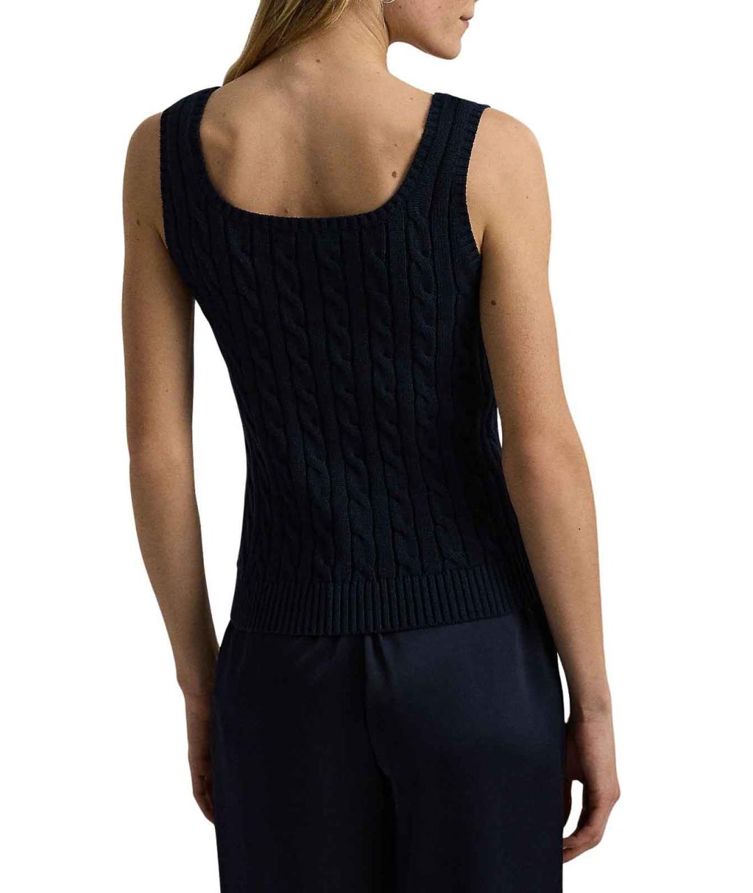 RALPH LAUREN Темно-синяя майка, фото 4