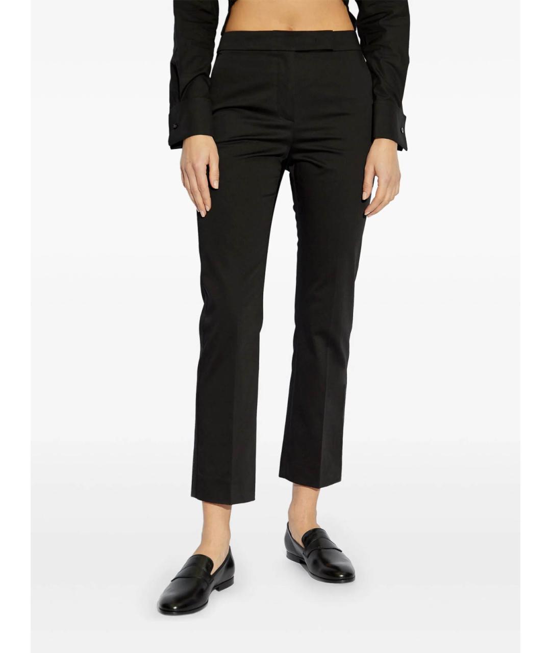 MAX MARA Коричневые хлопковые брюки узкие, фото 5